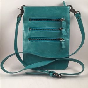 Shiralee turquoise crossbody bag